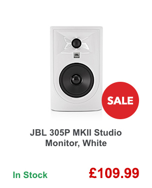 JBL 305P MKII Studio Monitor, White