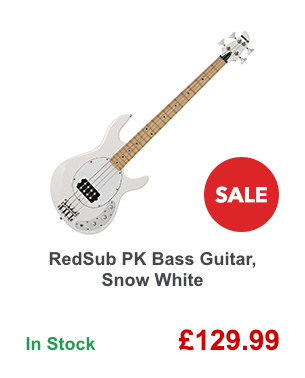 RedSub PK Bass Guitar, Snow White