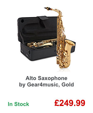 Alto Saxophone by Gear4music, Gold