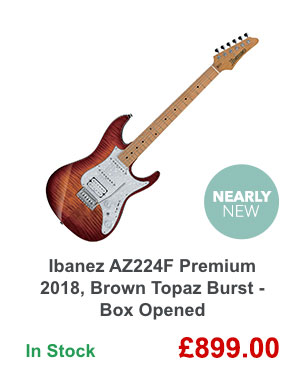 Ibanez AZ224F Premium 2018, Brown Topaz Burst - Box Opened