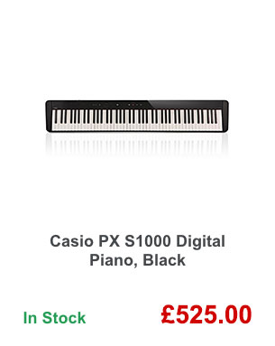 Casio PX S1000 Digital Piano, Black