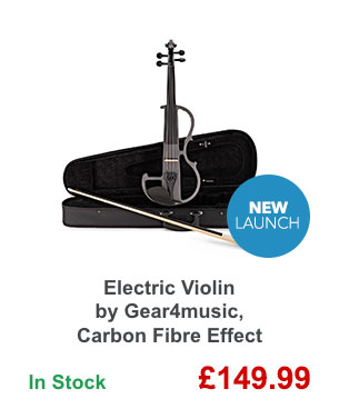 Electric Violin by Gear4music, Carbon Fibre Effect