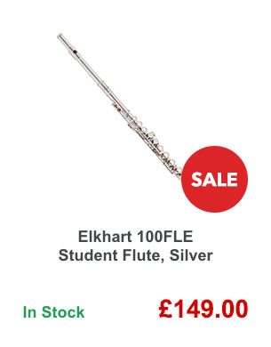 Elkhart 100FLE Student Flute, Silver