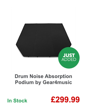 Drum Noise Absorption Podium by Gear4music