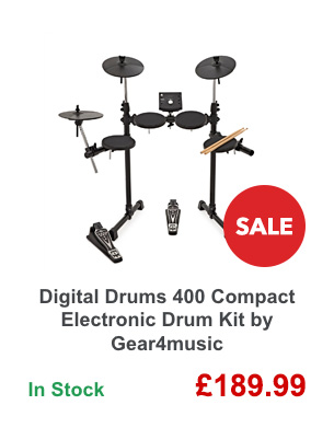 Digital Drums 400 Compact Electronic Drum Kit by Gear4music