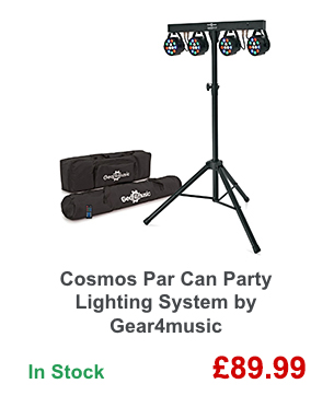 Cosmos Par Can Party Lighting System by Gear4music