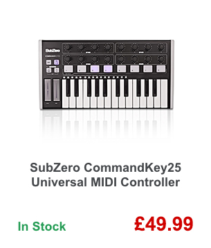 SubZero CommandKey25 Universal MIDI Controller