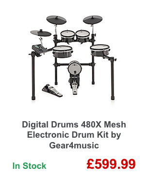 Digital Drums 480X Mesh Electronic Drum Kit by Gear4music