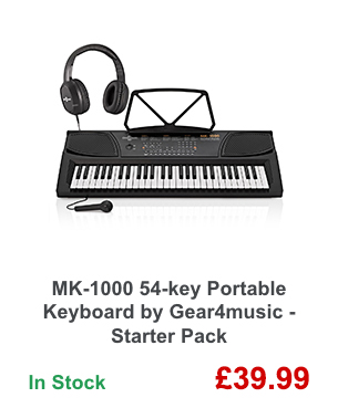 MK-1000 54-key Portable Keyboard by Gear4music - Starter Pack