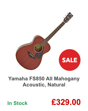 Yamaha FS850 All Mahogany Acoustic, Natural