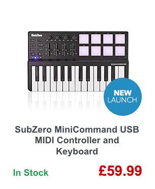 SubZero MiniCommand USB MIDI Controller and Keyboard