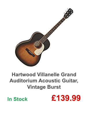 Hartwood Villanelle Grand Auditorium Acoustic Guitar, Vintage Burst