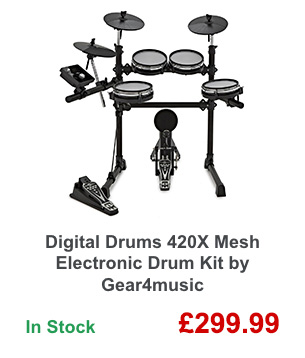 Digital Drums 420X Mesh Electronic Drum Kit by Gear4music