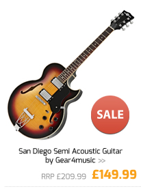 San Diego Semi Acoustic Guitar by Gear4music.