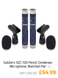 SubZero SZC-100 Pencil Condenser Microphone, Matched Pair.