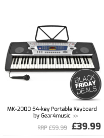 MK-2000 54-key Portable Keyboard by Gear4music.