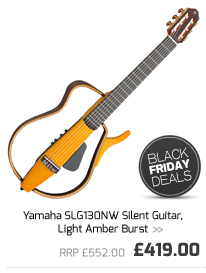 Yamaha SLG130NW Silent Guitar, Light Amber Burst.